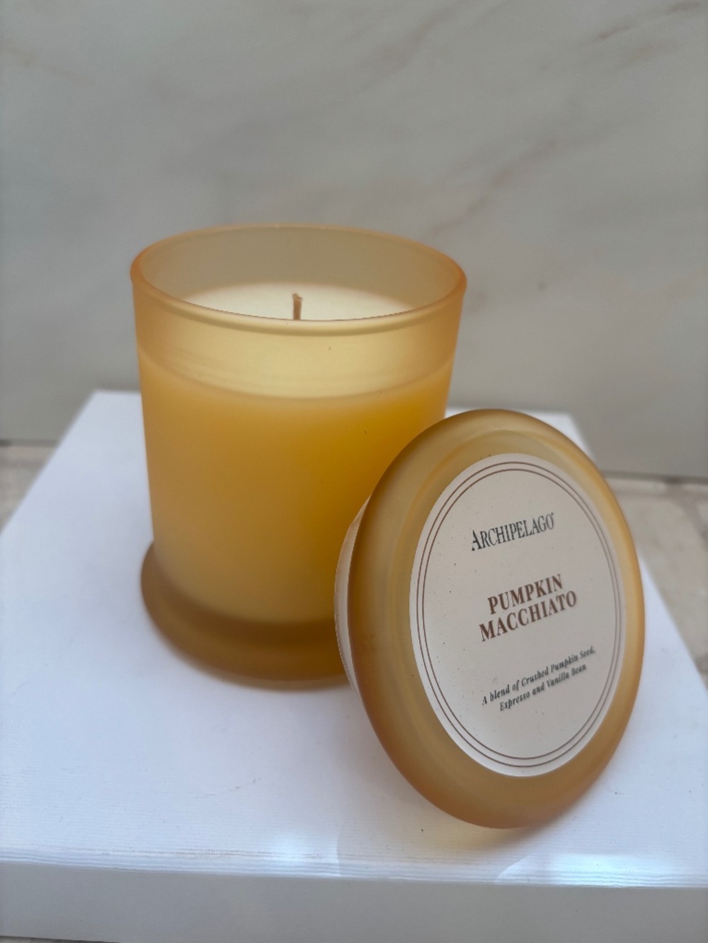 Archipelago Pumpkin Macchiato Glass Jar Candle